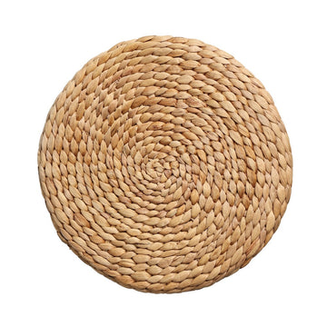 Alberto Modern Bohemian Hand-Woven Hyacinth Mushroom Stool